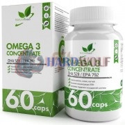 Omega-3 [Concentrate 60%] (60 шт по 1000 мг), NaturalSupp