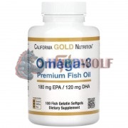 Omega-3 [Premium Fish Oil] (100 шт по 1000 мг), California Gold Nutrition