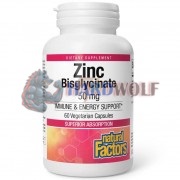 Zinc Bisglycinate 50 мг (60 шт по 50 мг), Natural Factors
