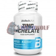 Zinc + Chelate (60 шт по 25 мг), Biotech USA