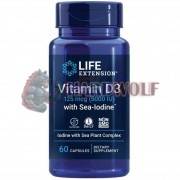 Vitamin D3 [5000 IU] with Sea-Iodine® (60 шт), Life Extension