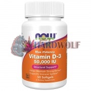 Vitamin D3 [Maximum Potency] (50 шт по 1, 25 мг), NOW Foods