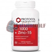 C-1000 + Zinc-15 (120 шт), Protocol For Life Balance
