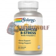 Balanced B-Stress [with vitamin C] (100 шт), Solaray