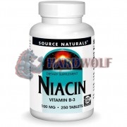 Niacin [Vitamin B-3] (250 шт по 100 мг), Source Naturals