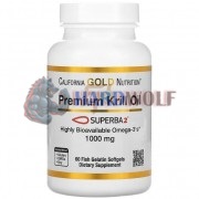 Premium Krill Oil [SUPERBA2®] (60 шт по 1000 мг), California Gold Nutrition