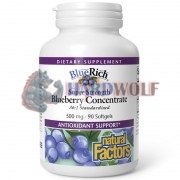 Blueberry Concentrate BlueRich® (90 шт по 500 мг), Natural Factors