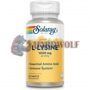 L-Lysine [1000 мг per порцийing] (90 шт), Solaray