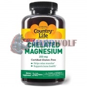 Chelated Magnesium (240 шт), Country Life