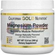 Magnesium Powder (380 гр: 115 порций), California Gold Nutrition
