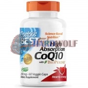 High Absorption CoQ10 with Bioperine® (60 шт по 200 мг), Doctor's Best