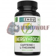 Energy + Focus [Caffeine with L-Theanine] (60 шт), ZHOU